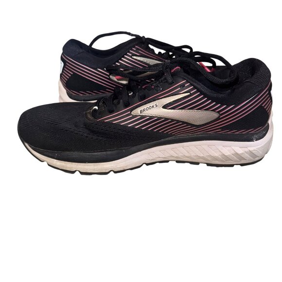 Brooks Addiction 14 Road Running Shoes 10.5 Black Pink Trail Sneakers Cushioned - Picture 9 of 12